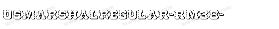 UsMarshalRegular-rM38字体转换