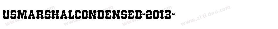 UsMarshalCondensed-2o13字体转换