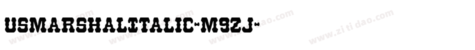 UsMarshalItalic-m9Zj字体转换