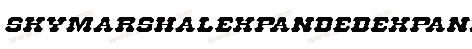 SkyMarshalExpandedExpanded-XpZP字体转换 SkyMarshalExpandedExpanded-XpZP字体转换