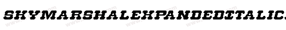 SkyMarshalExpandedItalicExpandedItalic-gKl4字体转换 SkyMarshalExpandedItalicExpandedItalic-gKl4字体转换