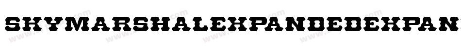 SkyMarshalExpandedExpanded-XpZP字体转换 SkyMarshalExpandedExpanded-XpZP字体转换
