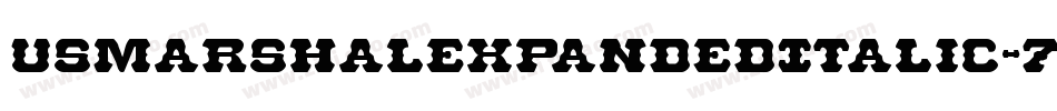 UsMarshalExpandedItalic-7ajw字体转换