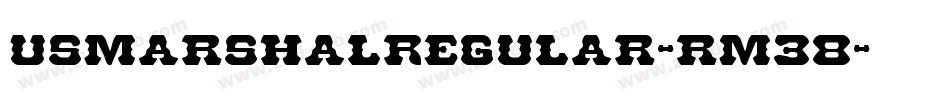 UsMarshalRegular-rM38字体转换