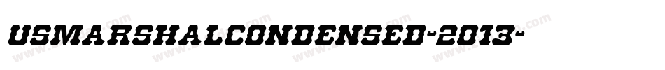 UsMarshalCondensed-2o13字体转换