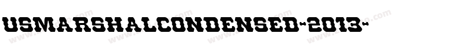 UsMarshalCondensed-2o13字体转换