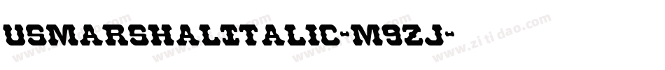 UsMarshalItalic-m9Zj字体转换