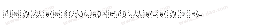 UsMarshalRegular-rM38字体转换