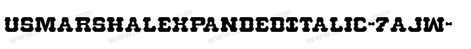 UsMarshalExpandedItalic-7ajw字体转换