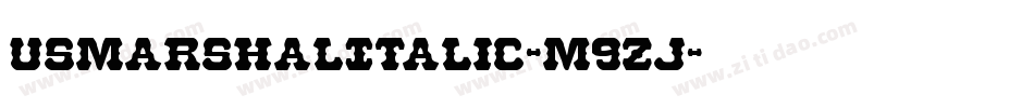 UsMarshalItalic-m9Zj字体转换