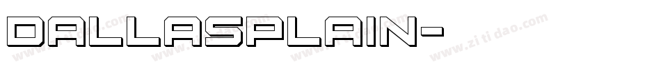 DallasPlain字体转换