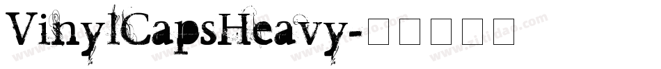 VinylCapsHeavy字体转换