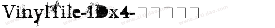 VinylTile-1Dx4字体转换