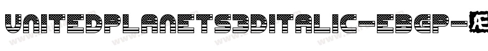 UnitedPlanets3DItalic-eBgp字体转换
