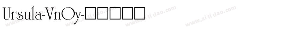 Ursula-VnOy字体转换