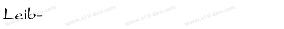 Leib字体转换