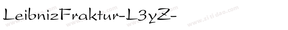 LeibnizFraktur-L3yZ字体转换