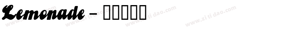 Lemonade字体转换