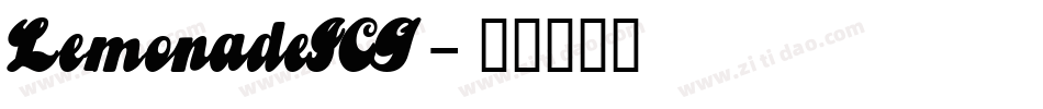 LemonadeICG字体转换
