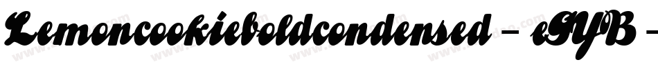 Lemoncookieboldcondensed-eGYB字体转换