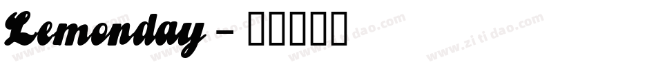 Lemonday字体转换
