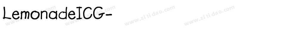 LemonadeICG字体转换
