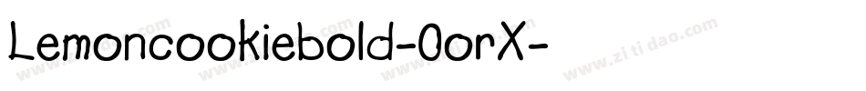 Lemoncookiebold-0orX字体转换