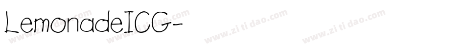 LemonadeICG字体转换
