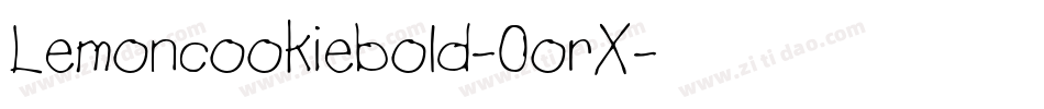 Lemoncookiebold-0orX字体转换