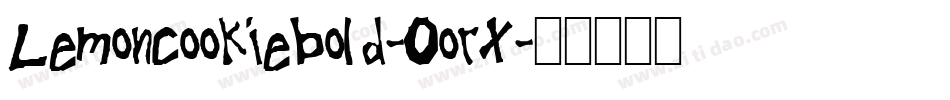 Lemoncookiebold-0orX字体转换