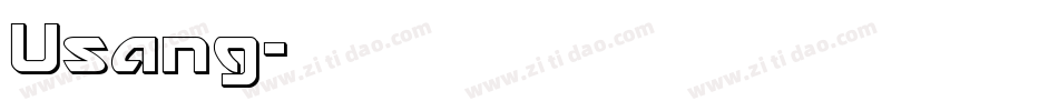 Usang字体转换