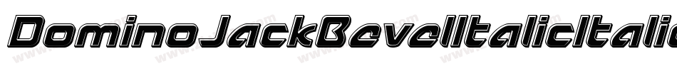 DominoJackBevelItalicItalic-9Ro0字体转换