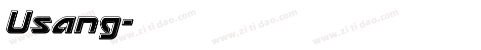 Usang字体转换