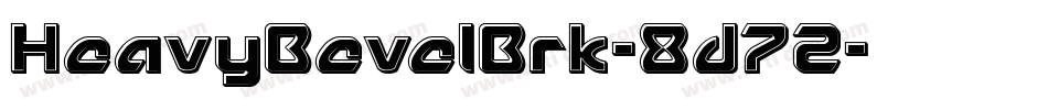 HeavyBevelBrk-8d72字体转换