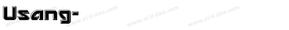 Usang字体转换