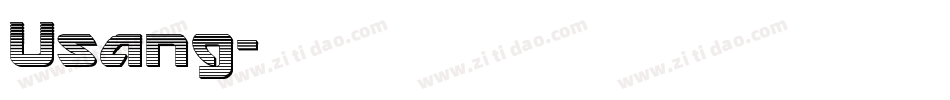 Usang字体转换