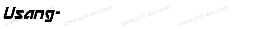 Usang字体转换