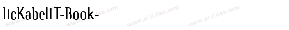 ItcKabelLT-Book字体转换