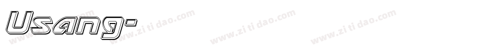 Usang字体转换