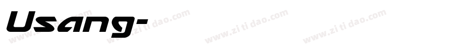 Usang字体转换