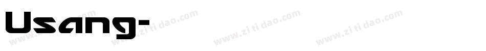Usang字体转换