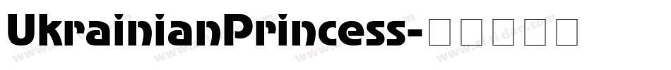 UkrainianPrincess字体转换