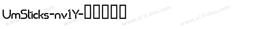 UmSticks-nv1Y字体转换