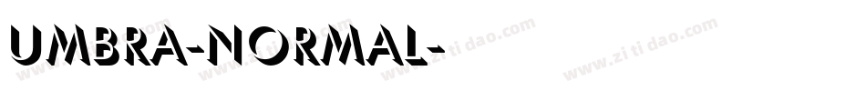 Umbra-Normal字体转换