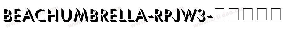 BeachUmbrella-RpJW3字体转换