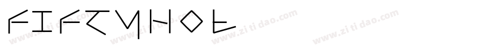 FIFTYHOL字体转换