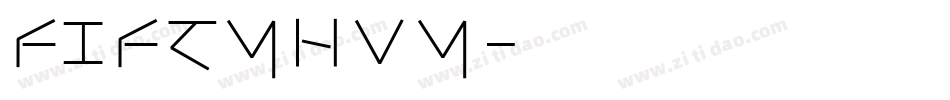 FIFTYHVY字体转换