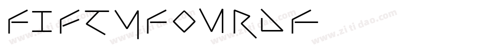 FiftyFourDF字体转换
