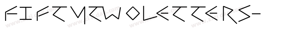 FiftyTwoLetters字体转换