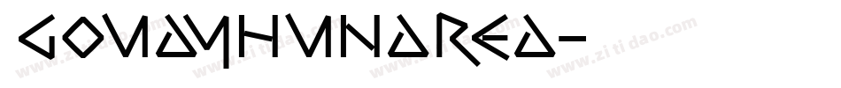 GoudyHundred字体转换